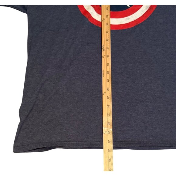 Marvel Captain America Shield Graphic T-Shirt‎ Size 2X Blue Superhero T-shirt - Picture 5 of 6